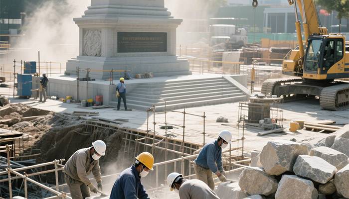 Shien Stone won the bid for a large municipal monument project, demonstrating its industry strength